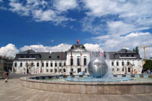 The Grassalkovich Palace in Bratislava