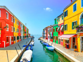 The Island of Burano in Venice