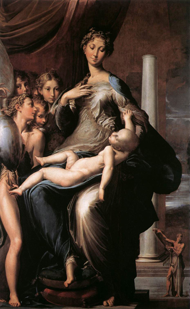 The Madonna with the long neck by Parmigianino
